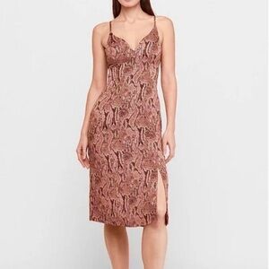 Snake Print Sheath Cocktail Dress